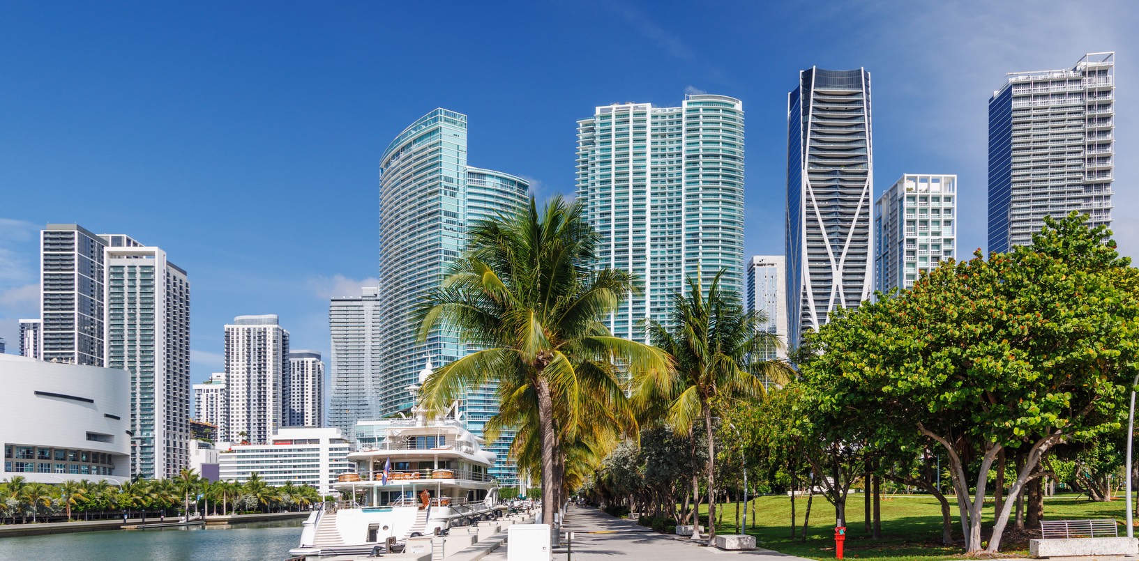 Downtown Miami waterfront skyline